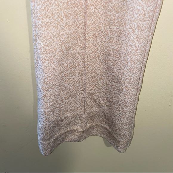 VNTG 1970s flare polyester mustard pattern trouser - Picture 6 of 6